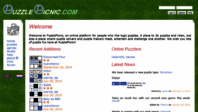 What Puzzlepicnic.com website looked like in 2019 (4 years ago)