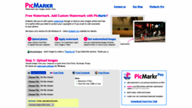 What Picmarkr.com website looked like in 2019 (4 years ago)