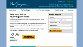 What Paulgauguincruiseline.com website looked like in 2019 (4 years ago)