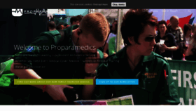 What Proparamedics.com website looked like in 2019 (4 years ago)