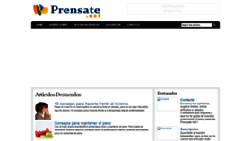 What Prensate.net website looked like in 2019 (4 years ago)
