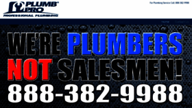 What Plumbproinc.com website looked like in 2019 (4 years ago)
