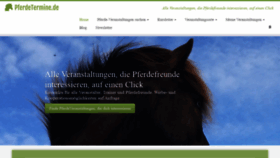 What Pferdetermine.de website looked like in 2019 (4 years ago)