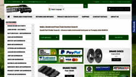 What P38spares.com website looked like in 2019 (4 years ago)