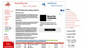 What Proxyhttp.net website looked like in 2019 (4 years ago)