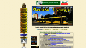 What Plzensketramvaje.cz website looked like in 2019 (4 years ago)