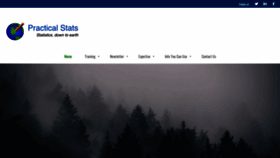 What Practicalstats.com website looked like in 2019 (4 years ago)