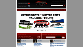 What Paulsontours.com website looked like in 2019 (6 years ago)