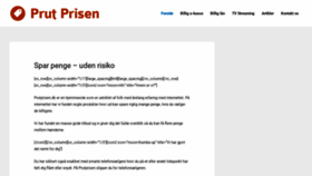 What Prutprisen.dk website looked like in 2019 (4 years ago)