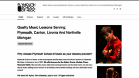 What Plymouthschoolofmusic.com website looked like in 2019 (4 years ago)