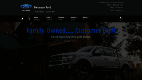 What Petersonford.com website looked like in 2019 (4 years ago)