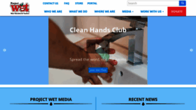 What Projectwet.org website looked like in 2019 (4 years ago)