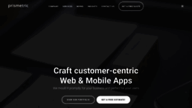 What Prismetric.com website looked like in 2019 (4 years ago)