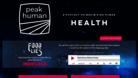 What Peak-human.com website looked like in 2019 (4 years ago)