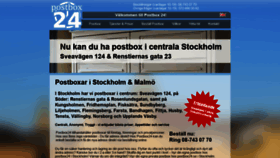 What Postbox24.se website looked like in 2019 (4 years ago)