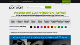 What Promodestniky.cz website looked like in 2019 (4 years ago)