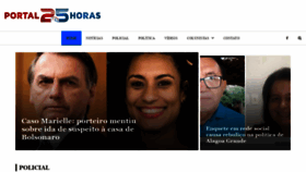 What Portal25horas.com.br website looked like in 2019 (4 years ago)
