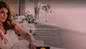 What Purebrides.co.uk website looked like in 2019 (4 years ago)