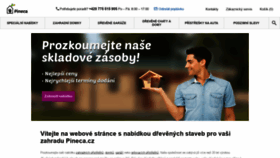 What Pineca.cz website looked like in 2019 (4 years ago)