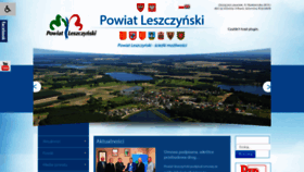 What Powiat-leszczynski.pl website looked like in 2019 (4 years ago)