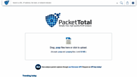 What Packettotal.com website looked like in 2019 (4 years ago)