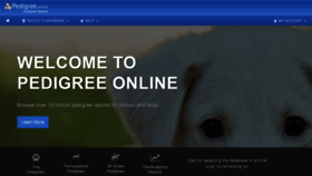 What Pedigreeonline.com website looked like in 2019 (4 years ago)