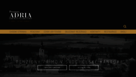 What Penzionadria.cz website looked like in 2019 (4 years ago)