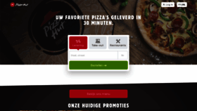 What Pizzahut.be website looked like in 2019 (4 years ago)