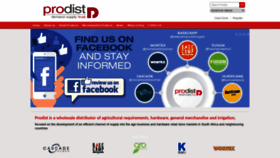 What Prodist.co.za website looked like in 2019 (4 years ago)
