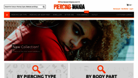 What Piercingmania.co.uk website looked like in 2019 (4 years ago)