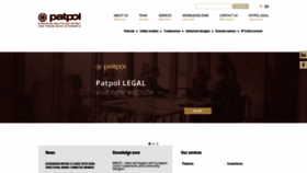 What Patpol.pl website looked like in 2019 (4 years ago)