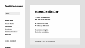 What Poeziiortodoxe.com website looked like in 2019 (4 years ago)