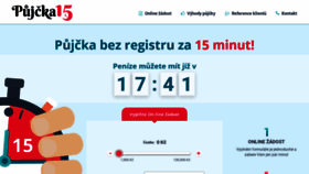 What Pujcka15.cz website looked like in 2019 (4 years ago)