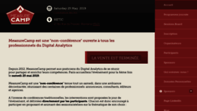 What Paris.measurecamp.org website looked like in 2019 (4 years ago)