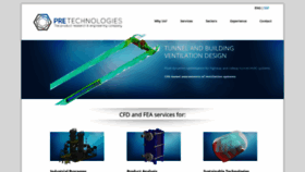 What Pretechnologies.com website looked like in 2019 (4 years ago)