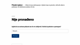 What Prirodnilijekovi.com website looked like in 2019 (4 years ago)