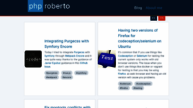 What Phproberto.com website looked like in 2019 (6 years ago)