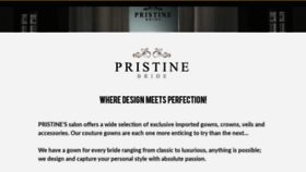What Pristinebride.com website looked like in 2019 (5 years ago)