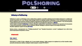 What Polsharing.com website looked like in 2019 (4 years ago)