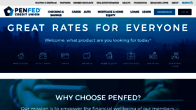 What Penfed.org website looked like in 2019 (4 years ago)
