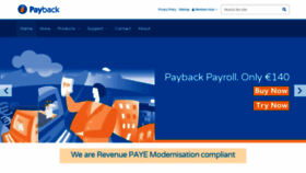 What Payback.ie website looked like in 2019 (4 years ago)