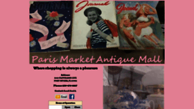 What Parismarketantiquemall.com website looked like in 2019 (4 years ago)