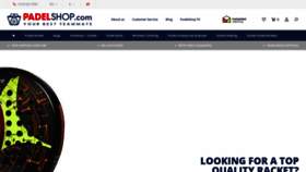 What Padelshop.com website looked like in 2019 (4 years ago)