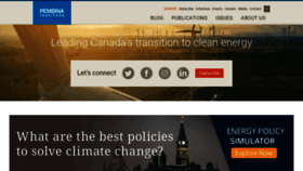 What Pembina.org website looked like in 2019 (5 years ago)