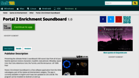 What Portal-2-enrichment-soundboard.soft112.com website looked like in 2019 (4 years ago)