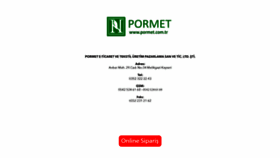 What Pormet.com.tr website looked like in 2019 (4 years ago)