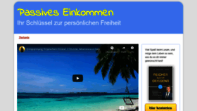 What Passives-einkommen24.info website looked like in 2019 (4 years ago)