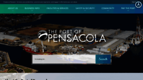What Portofpensacola.com website looked like in 2019 (4 years ago)