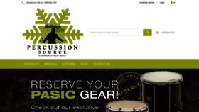What Percussionsource.com website looked like in 2019 (4 years ago)