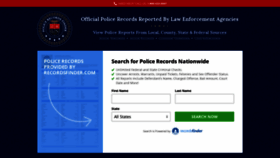 What Policerecordsfinder.com website looked like in 2019 (4 years ago)